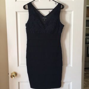 Slimming Navy Blue Bandage dress